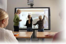 Installieren des Beamer und der Leinwand