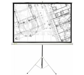 Bildschirm für Beamer CACTUS Triscreen 180x180, Diagonale: 100''