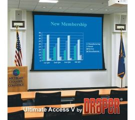 Bildschirm für Beamer Draper Ultimate Access/V 457/180', Diagonale: 180''