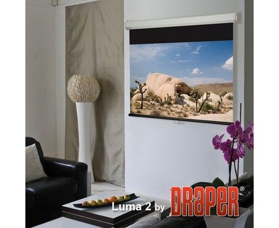 Bildschirm für Beamer Draper Luma 2 305x305, Diagonale: 120'', bild 2