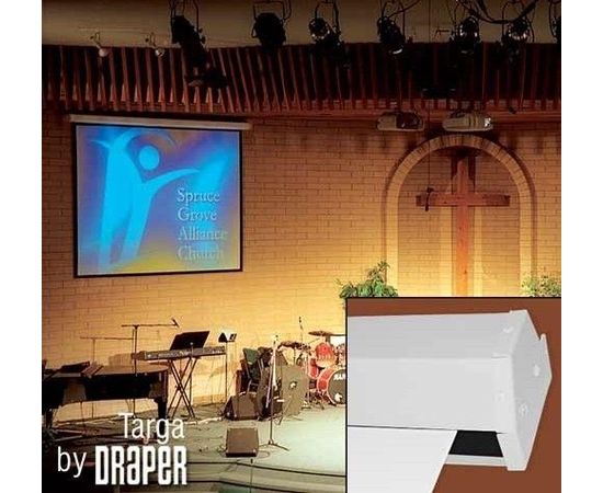 Bildschirm für Beamer Draper Targa 366x366, Diagonale: 144'', bild 4