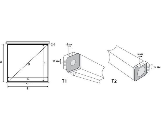 Bildschirm für Beamer Lumien Master Picture 214x214, Diagonale: 119'', bild 3