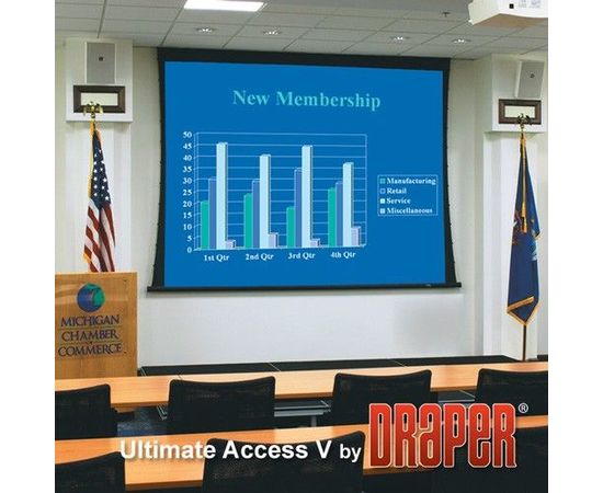 Bildschirm für Beamer Draper Ultimate Access/V 409/161', Diagonale: 161'', bild 5