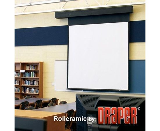 Bildschirm für Beamer Draper Rolleramic 762/300', Diagonale: 300'', bild 4