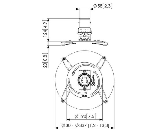 Beamer Halterung Vogels PPC 1500, bild 4
