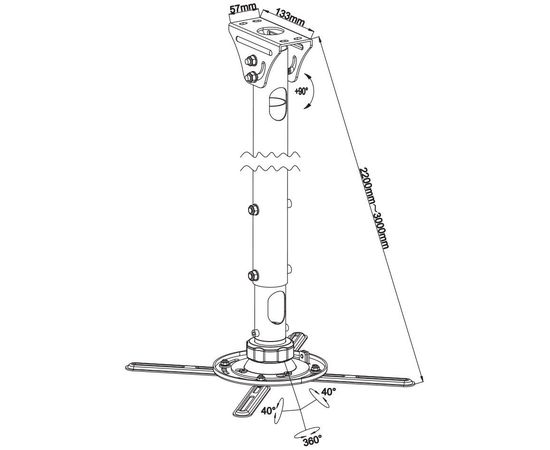 Beamer Halterung Kromax PROJECTOR-3000, bild 4