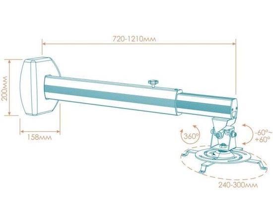 Beamer Halterung Kron K3D, bild 2