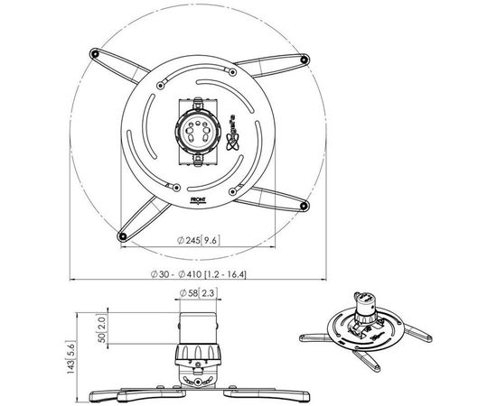 Beamer Halterung Vogels PPC 2500, bild 3