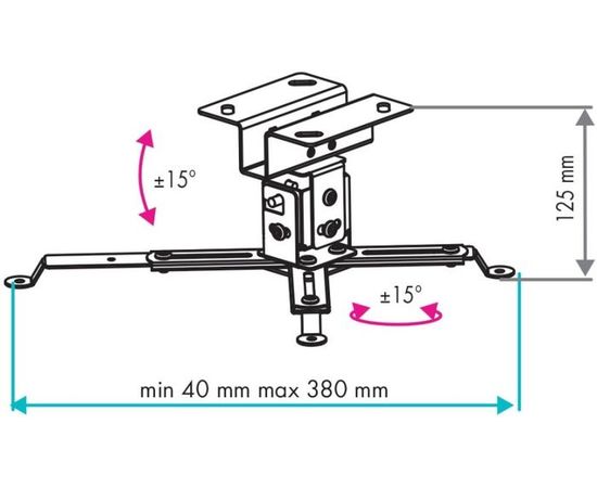Beamer Halterung VLK TRENTO-81, bild 3