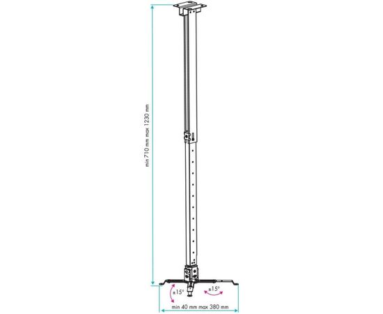 Beamer Halterung VLK TRENTO-84, bild 5