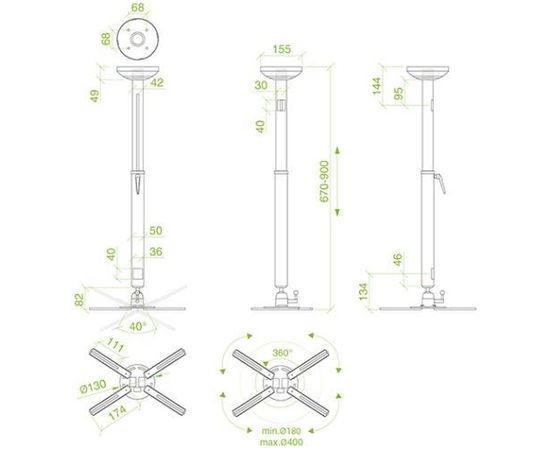 Beamer Halterung ErgoFount BPM-16-02M, bild 7